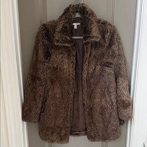 Amuse Chocolate Teddy Fur Jacket